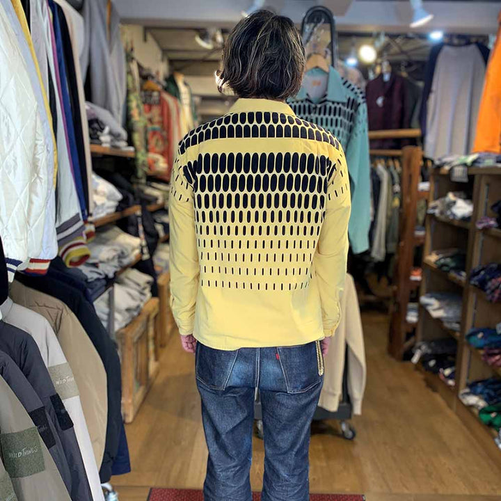 STYLE EYES Late 1950s Style Corduroy Sports Shirt ELVIS DOTS SE29169