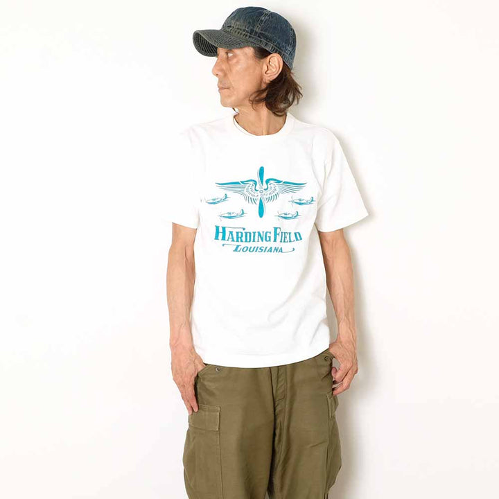 BUZZ RICKSON'S - SLUB YARN T-SHIRT - USAAF HARDING FIELD - BR79726