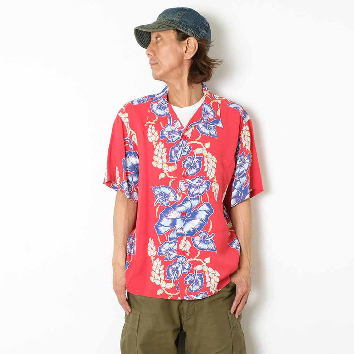 SUN SURF - S/S RAYON HAWAIIAN SHIRT - ISLAND FLOWER CHAIN - SS39425