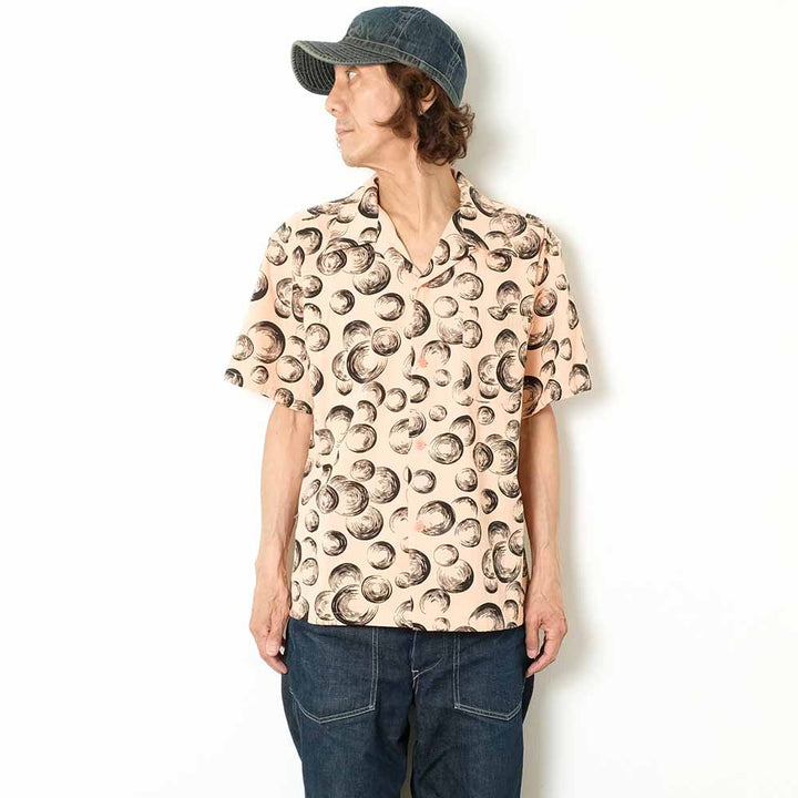 STAR OF HOLLYWOOD - DOBBY COTTON OPEN SHIRT - BUBBLE - SH39321