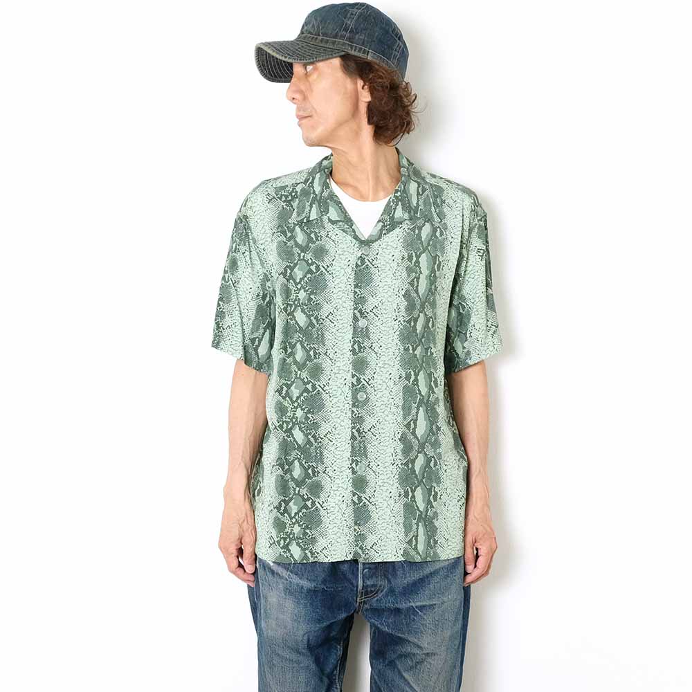 STAR OF HOLLYWOOD - HIGH DENSITY RAYON OPEN SHIRT - SNAKE - SH39314