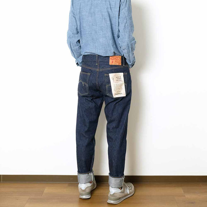 STUDIO D’ARTISAN - 15oz. Natural Indigo Relaxed Tapered Jeans - SD-808