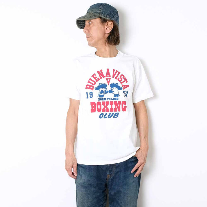 STUDIO D’ARTISAN - USA COTTON PRINT T-SHIRT - BOXING - 8166A