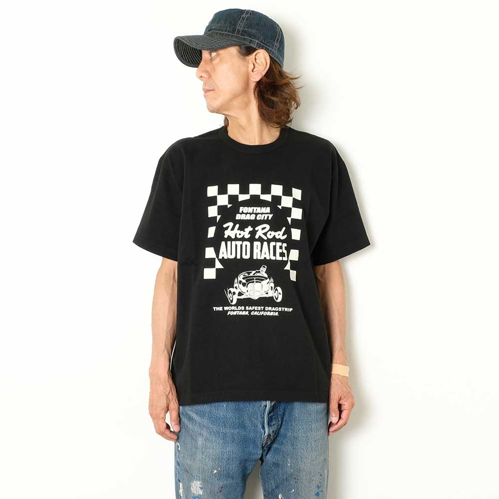 BARNS - TUBE S/S PRINT T-SHIRT - HOT ROD AUTO RACES - BR-25316
