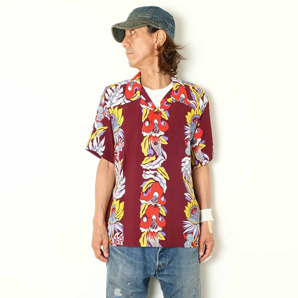 SUN SURF - RAYON HAWAIIAN SHIRT - PARADISE FLOWER - SS39416