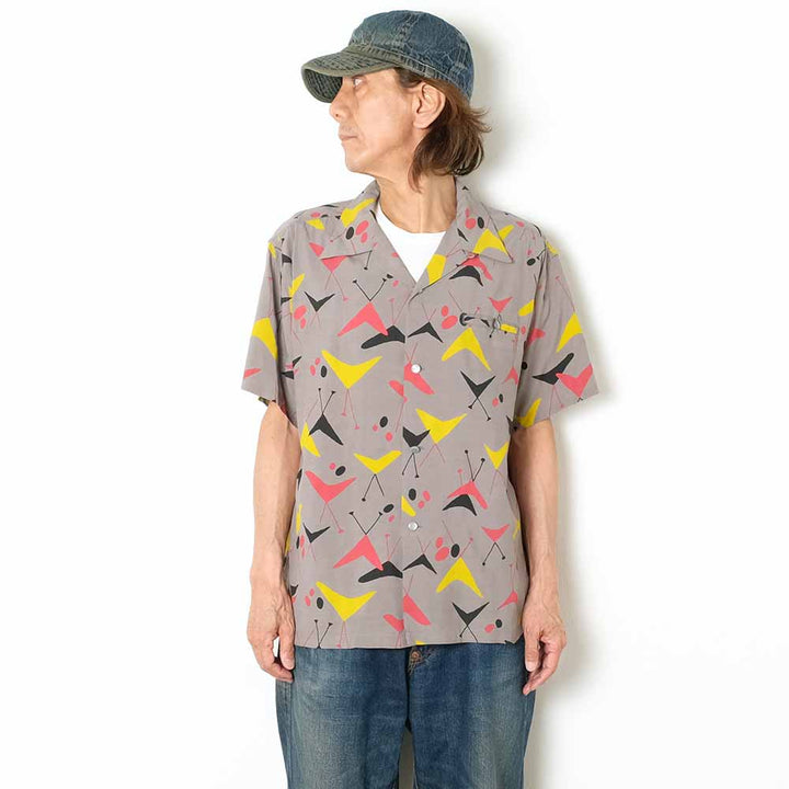 STAR OF HOLLYWOOD - HIGH DENSITY RAYON OPEN SHIRT - ATOMIC - SH39492