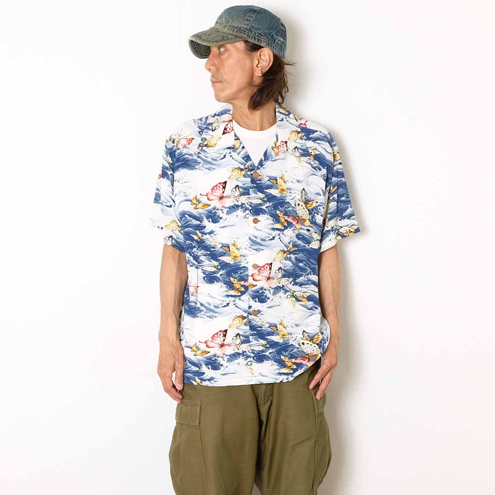 SUN SURF - S/S RAYON HAWAIIAN SHIRT - BUTTERFLY SPLASH - SS39627