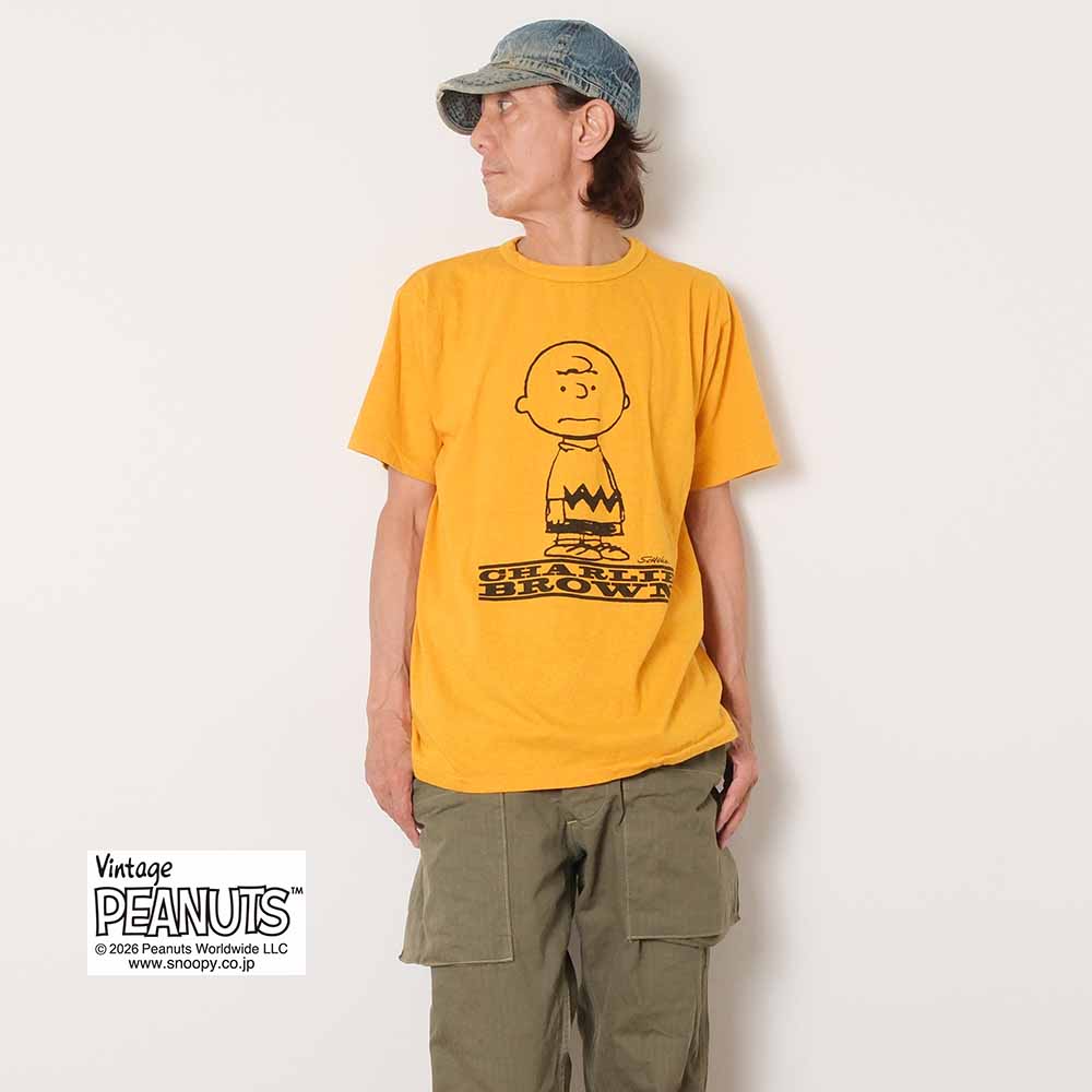 WAREHOUSE - S/S T-SHIRT - I NEED ALL THE FRIENDS (CHARLIE BROWN) - YP126S-2