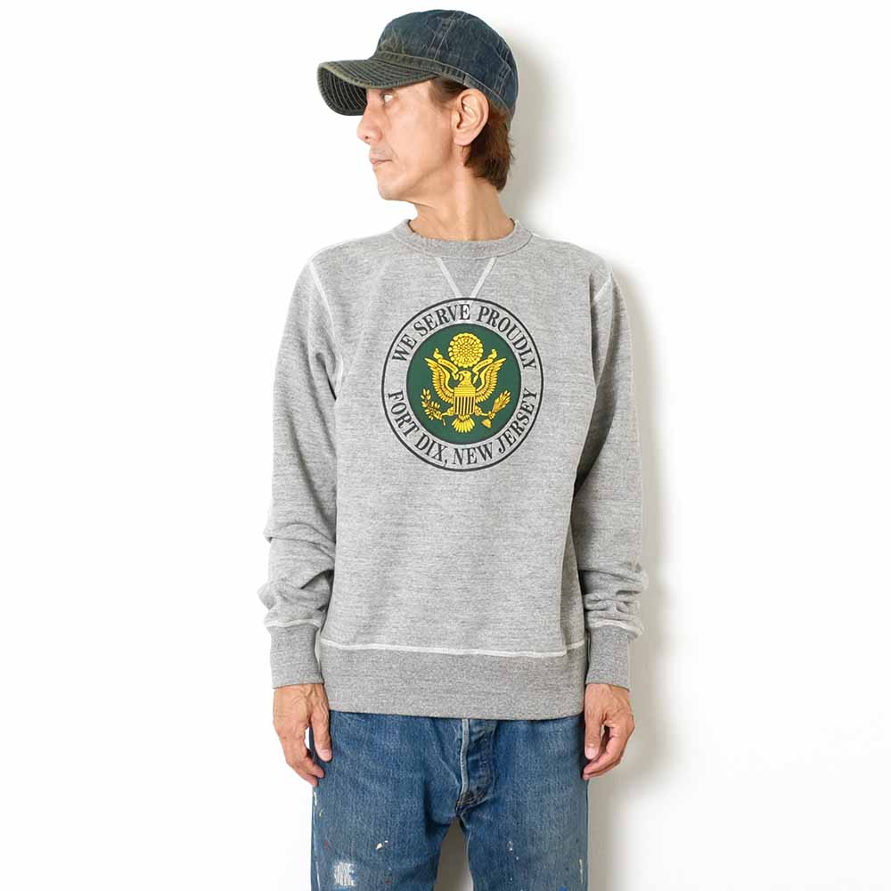 BUZZ RICKSON'S - SET-IN CREW SWEAT - U.S. ARMY FORT DIX - BR69454