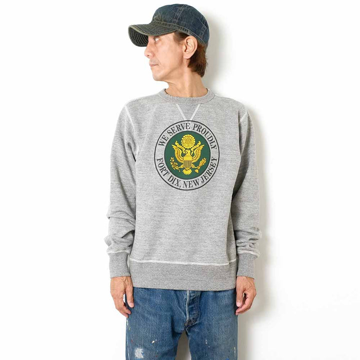 BUZZ RICKSON'S - SET-IN CREW SWEAT - U.S. ARMY FORT DIX - BR69454