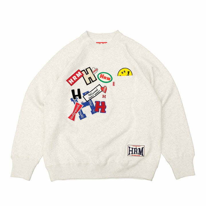 HOLLYWOOD RANCH MARKET - Patch Sweat Crew Neck - 1017913