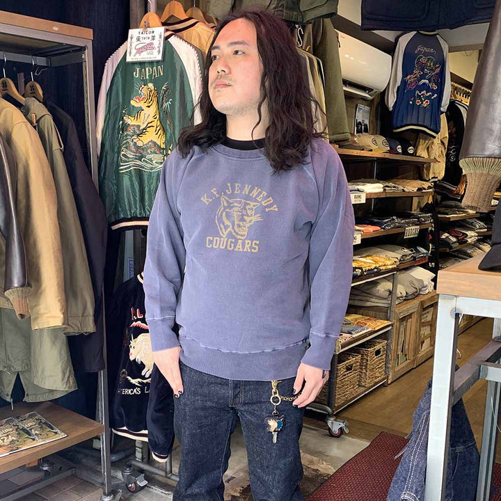 DUBBLE WORKS - RAGLAN CREW SWEAT - COUGARS - 83003COU-24