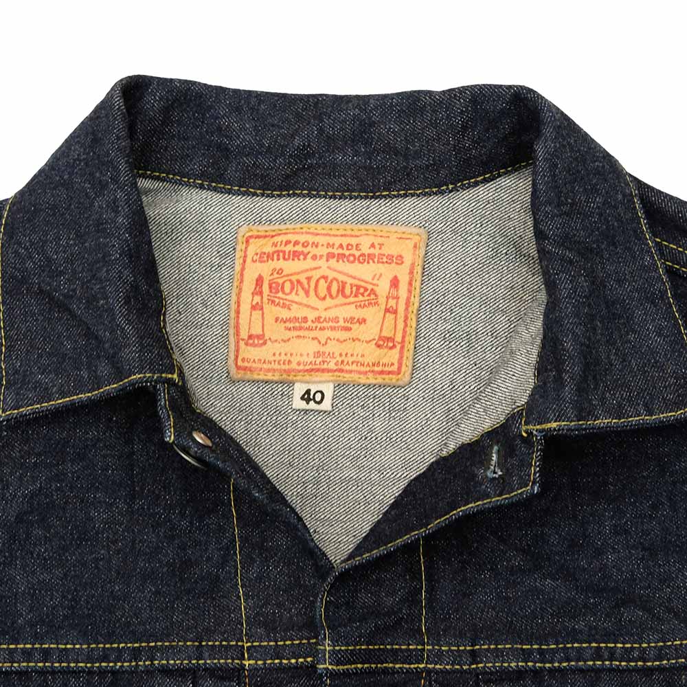 BONCOURA - 1st Jacket 43 WWⅡ Natural Indigo Dye 15th Anniversary Model - BO-43XX-JKT