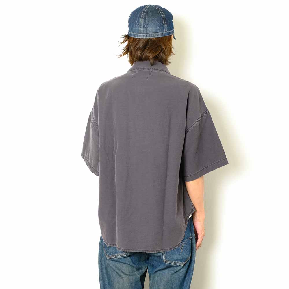 REMI RELIEF - WIDE MILITARY S/S SHIRT - Small Flower Studs - RN28369222