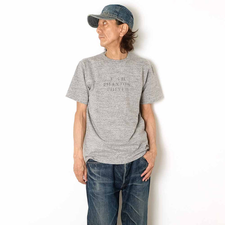 BUZZ RICKSON'S - SLUB YARN T-SHIRT - PHANTOM PHLYER - BR79730