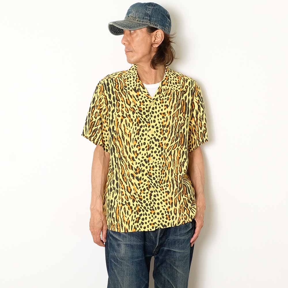 STAR OF HOLLYWOOD - HIGH DENSITY RAYON OPEN SHIRT - OCELOT - SH39708