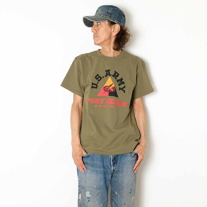 BUZZ RICKSON'S - POST EXCHANGE T-SHIRT - U.S. ARMY FORT BENNING - BR79751