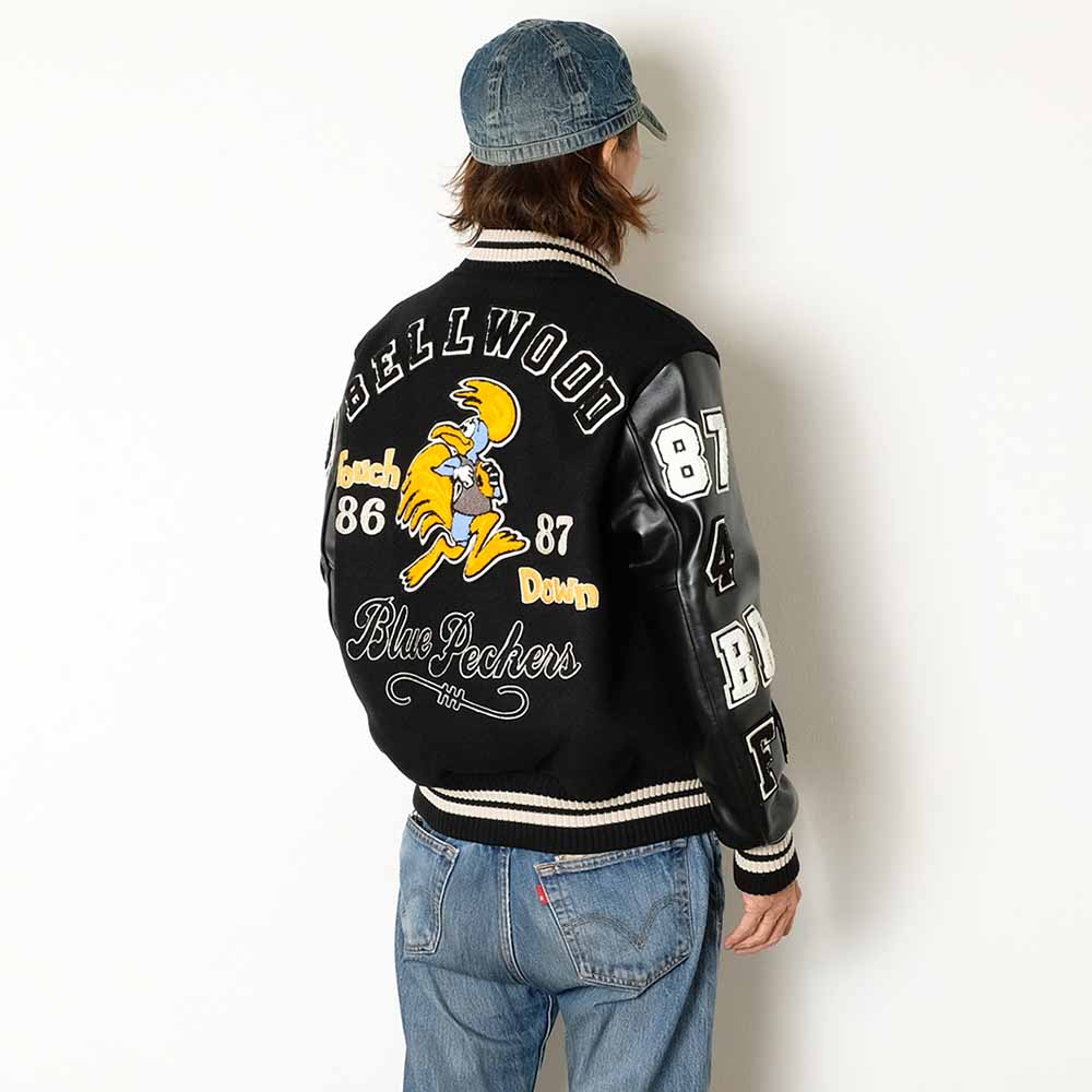 WHITESVILLE - 30oz. WOOL MELTON AWARD JACKET - BLUE PECKERS - WV15783