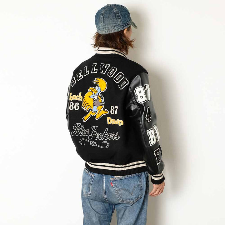 WHITESVILLE - 30oz. WOOL MELTON AWARD JACKET - BLUE PECKERS - WV15783