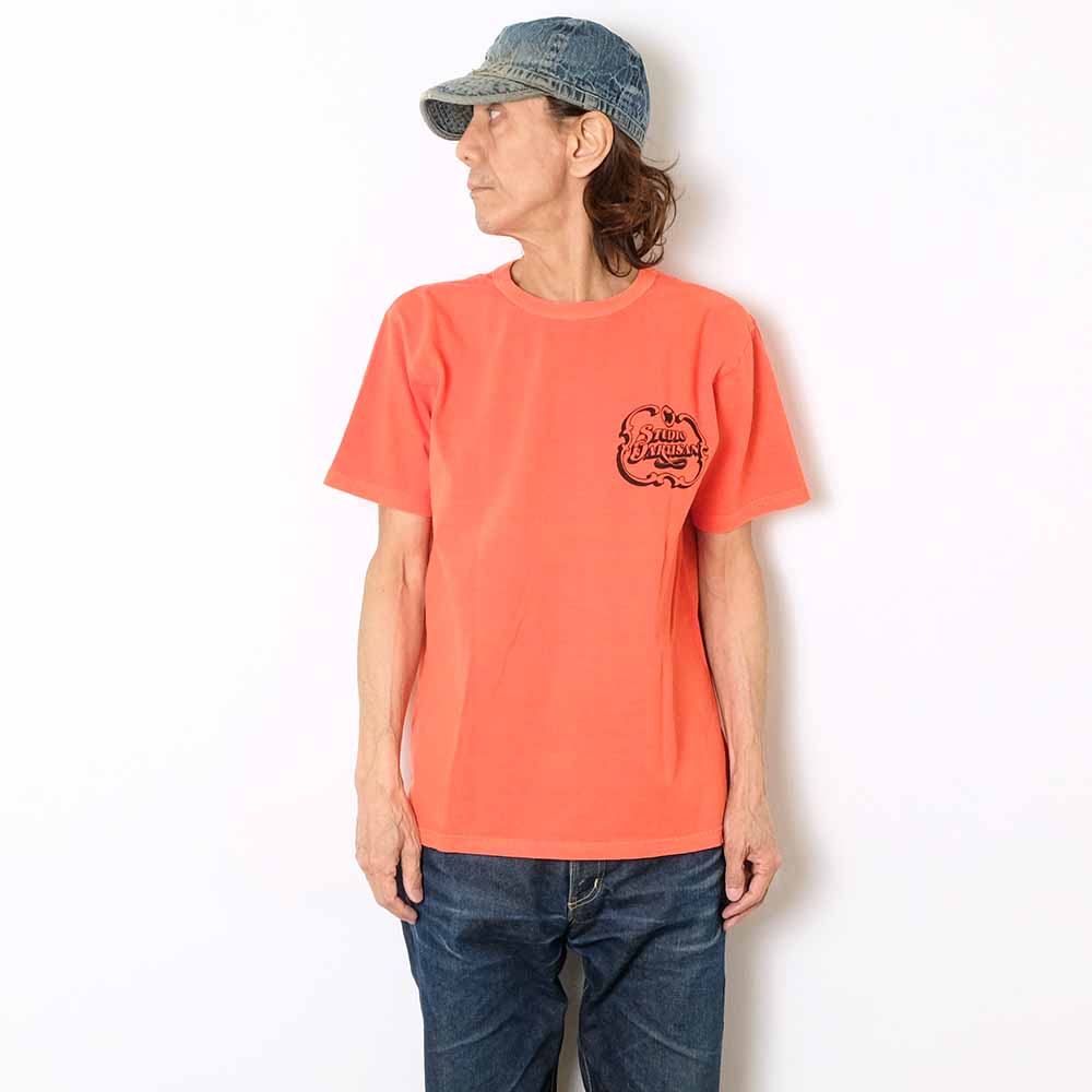 STUDIO D’ARTISAN - USA COTTON T-SHIRT - PIGMENT DYE - 8207A