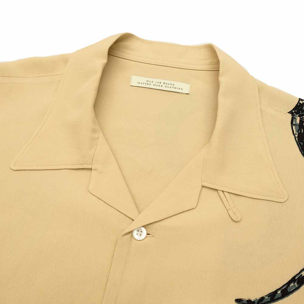 OLD JOE BRAND - ORIGINAL PRINTED OPEN COLLAR SHIRTS “Hebi” Short-sleeve - 251OJ-SH26