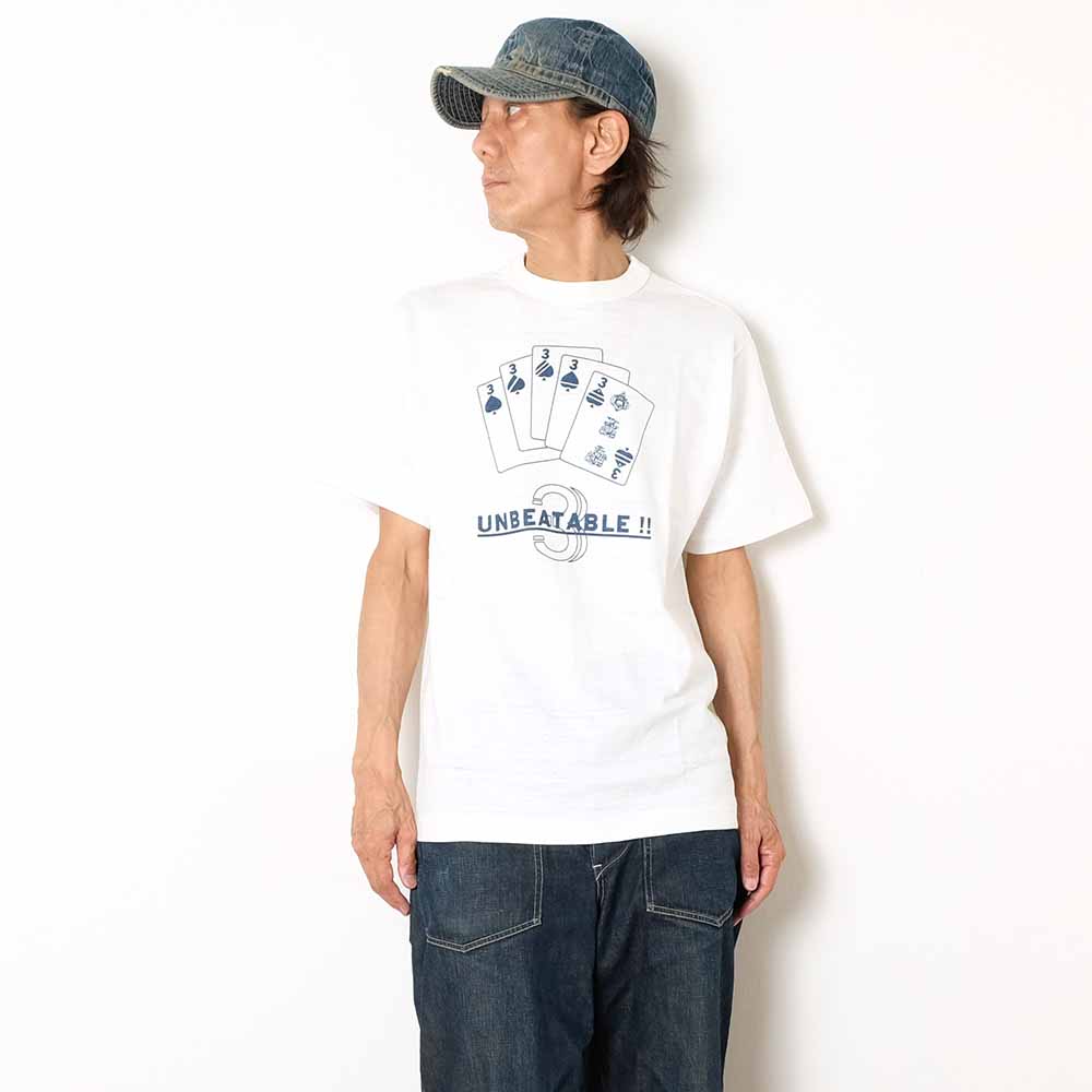 WAREHOUSE - Lot 4601 - S/S T-SHIRT - UNBEATABLE - 4601UNB-26
