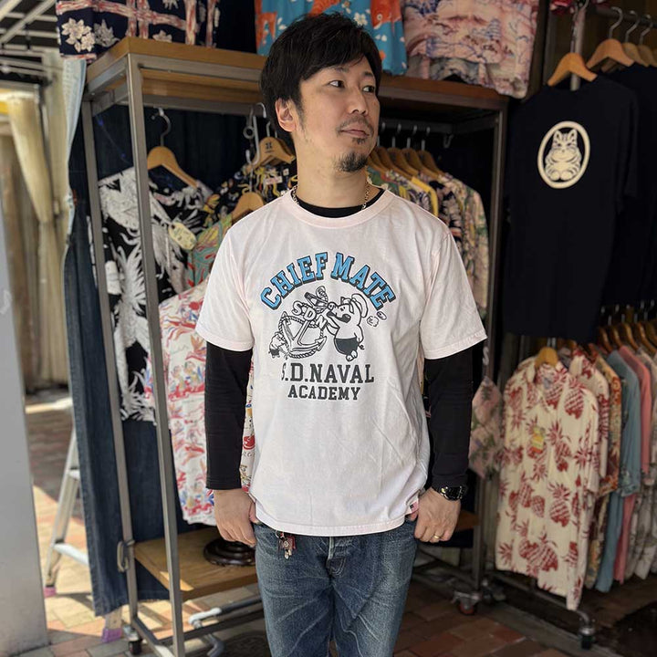 STUDIO D’ARTISAN - USA COTTON T-SHIRT - CHIEF MATE - 8182A