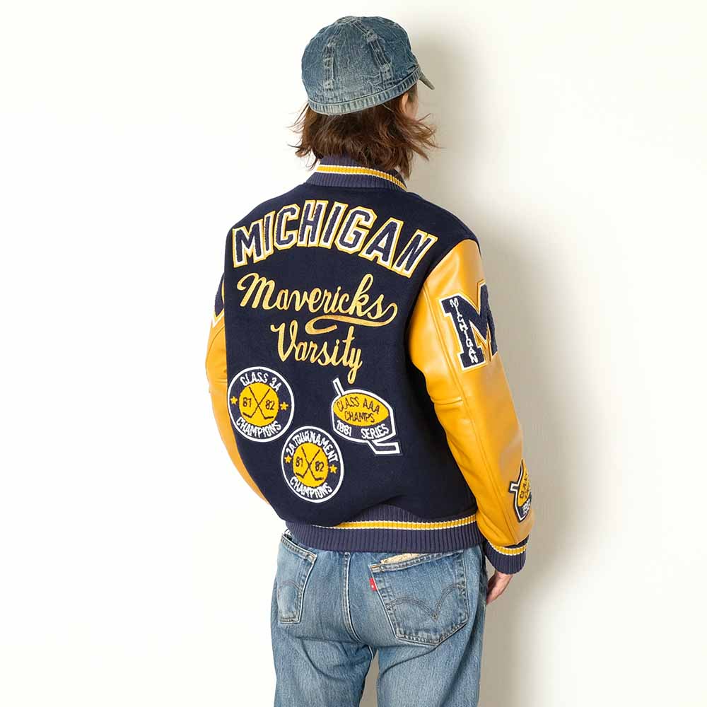 WHITESVILLE - 30oz. WOOL MELTON AWARD JACKET - MAVERICKS - WV15782