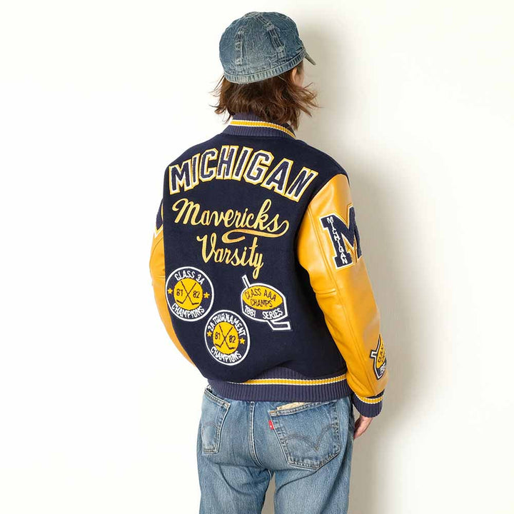 WHITESVILLE - 30oz. WOOL MELTON AWARD JACKET - MAVERICKS - WV15782