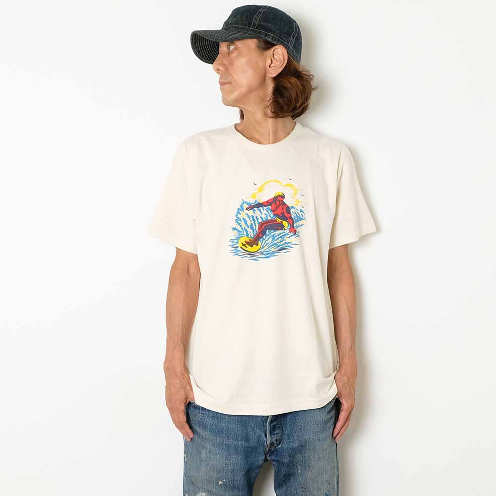 WAREHOUSE - 2ND HAND SERIES - Lot.4064 - S/S T-SHIRTS - SURFER SST - 4064SUR-25
