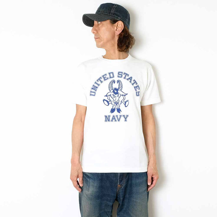 BUZZ RICKSON'S - SLUB YARN T-SHIRT - UNITED STATES NAVY - BR79566