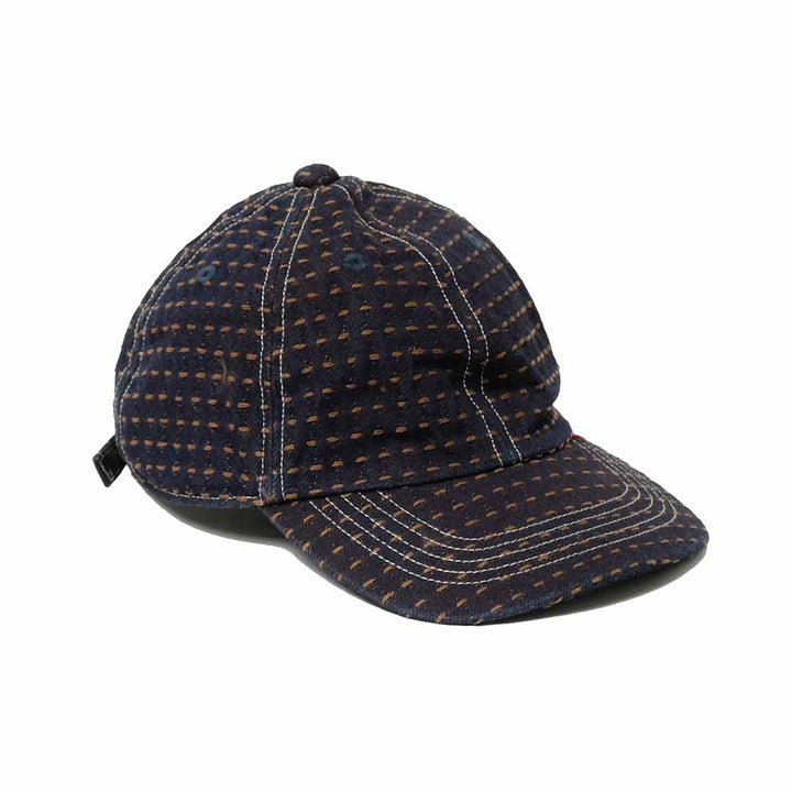 STUDIO D’ARTISAN - Kakishibu-Dyed Sashiko Denim Cap - D7578