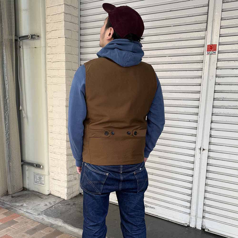 SUGAR CANE - FICTION ROMANCE - 9.5oz. MOLESKIN VEST - SC15832