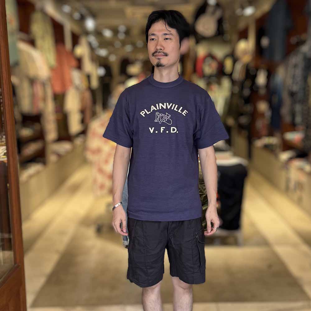 WAREHOUSE - Lot 4601 - S/S T-SHIRT - PLAINVILLE - 4601PLA-25