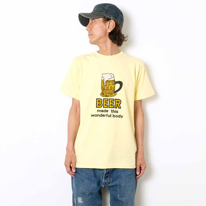 DUBBLE WORKS - Lot.33005 - S/S T-SHIRT - BEER - 33005BEE-24