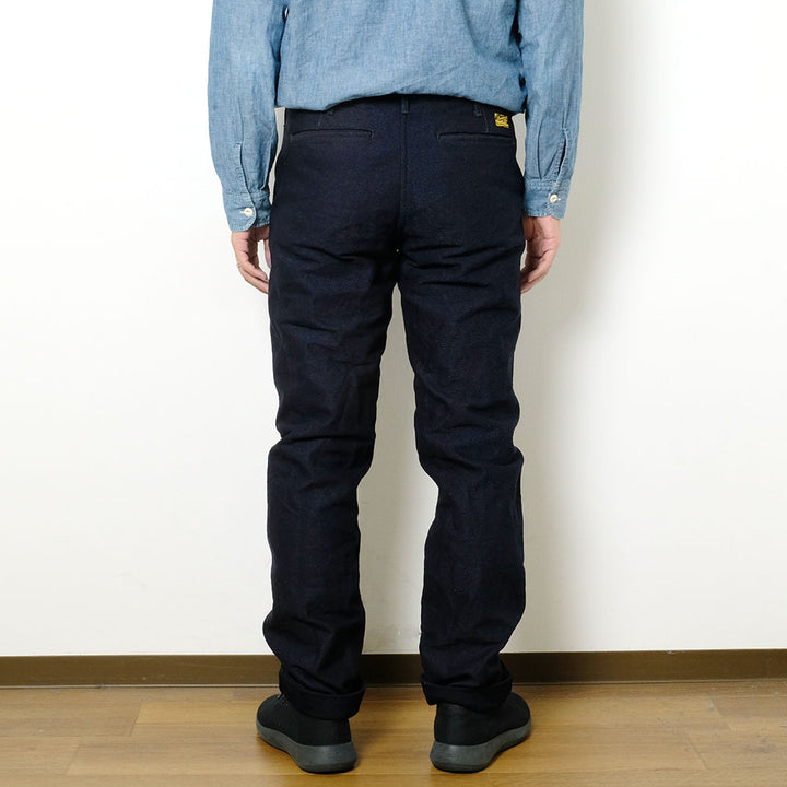 BURGUS PLUS - Lot.401Z Zip Fly - Indigo Dobby SASHIKO Trousers - 401Z-55