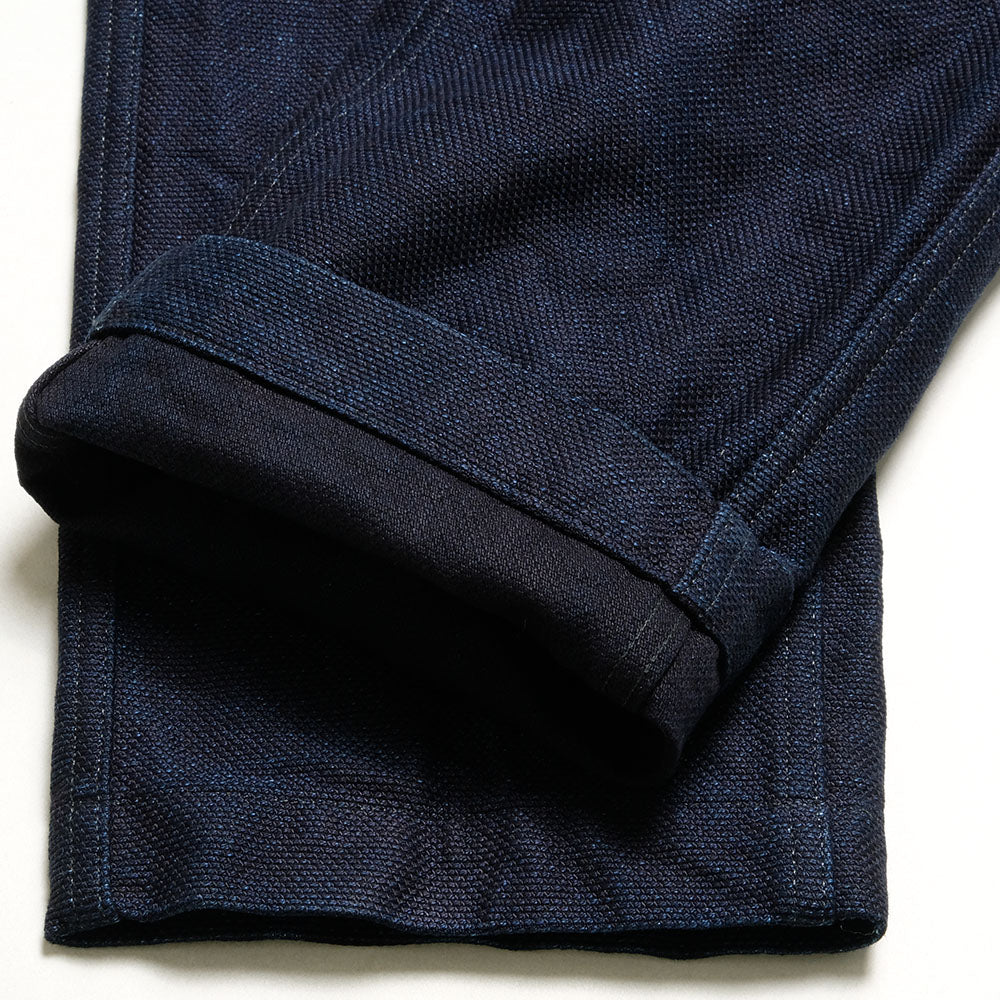 BURGUS PLUS - Lot.401Z Zip Fly - Indigo Dobby SASHIKO Trousers - 401Z-55