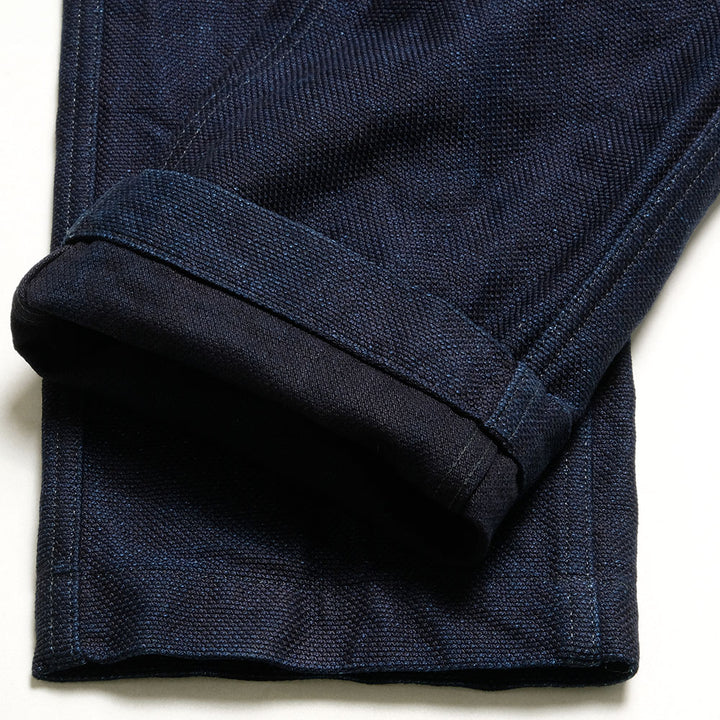 BURGUS PLUS - Lot.401Z Zip Fly - Indigo Dobby SASHIKO Trousers - 401Z-55