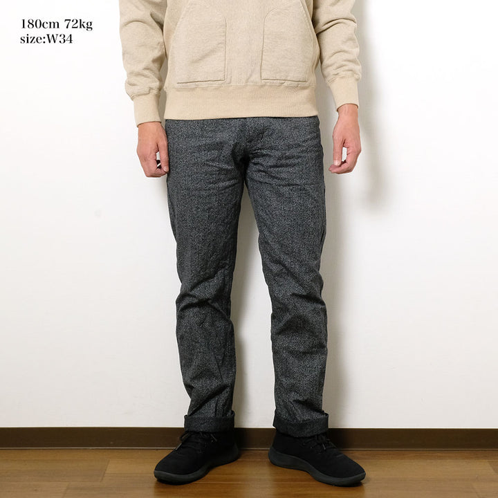 BURGUS PLUS - Lot.401Z - Black Covert Trousers - 401Z-72