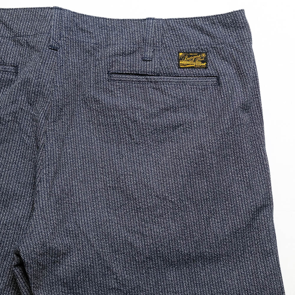 BURGUS PLUS - Stripe Covert Trousers - 401Z-73