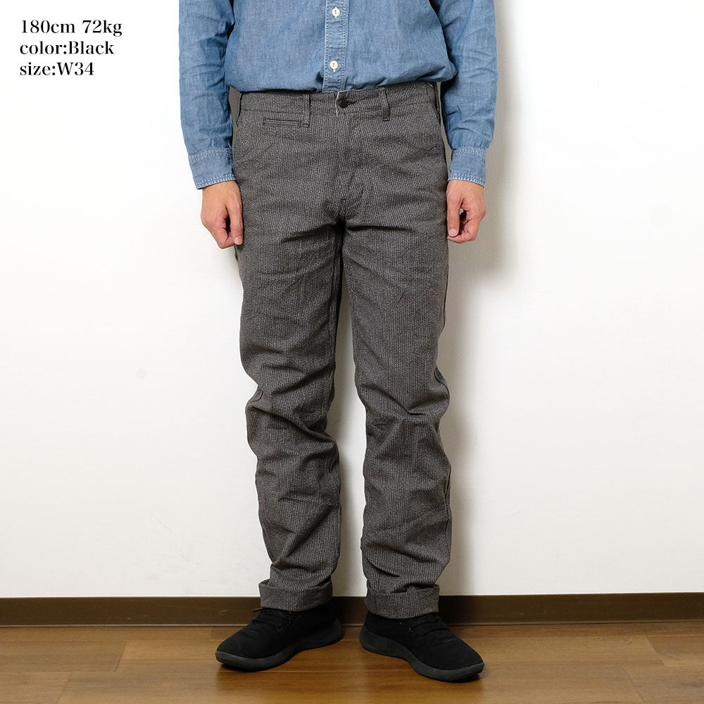 BURGUS PLUS - Stripe Covert Trousers - 401Z-73