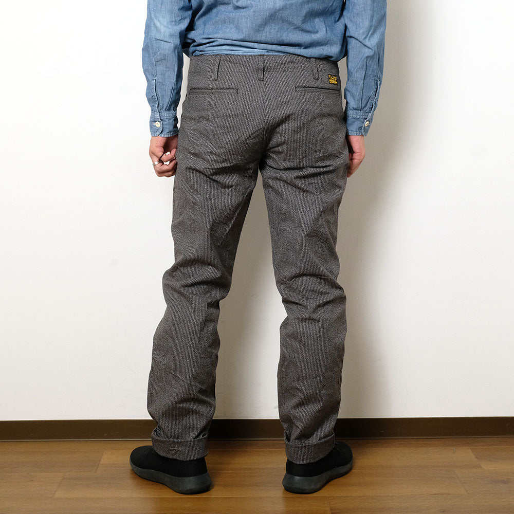 BURGUS PLUS - Stripe Covert Trousers - 401Z-73