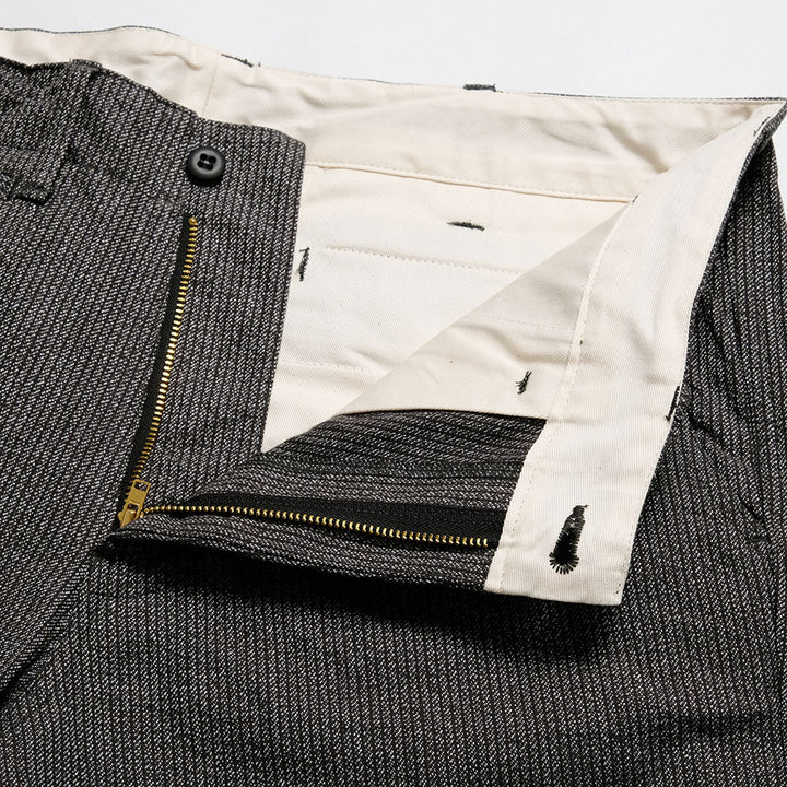 BURGUS PLUS - Stripe Covert Trousers - 401Z-73