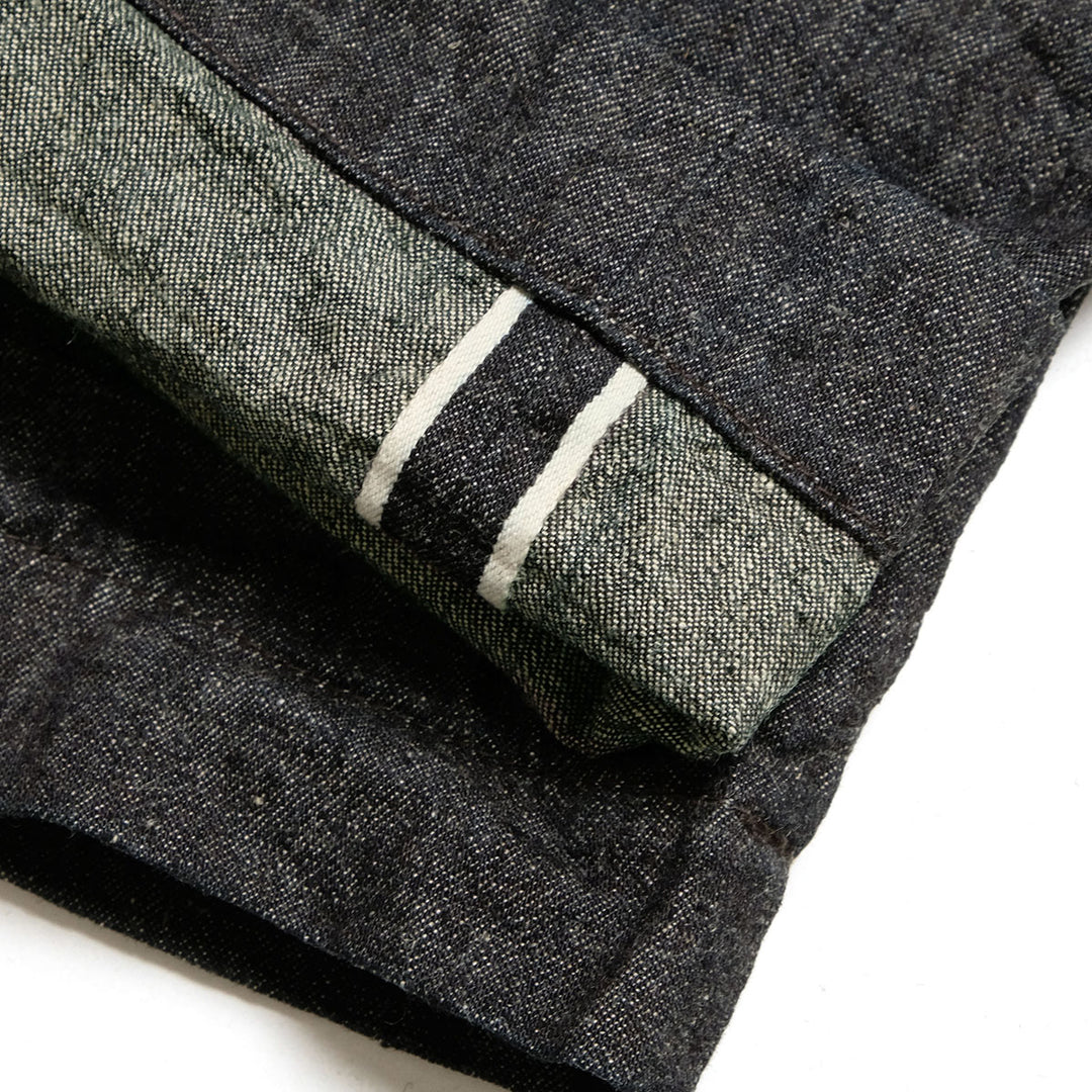 BURGUS PLUS - Lot.402Z - Military Trousers - Indigo Linen / Cotton Selvedge Denim - 402Z-11-ND