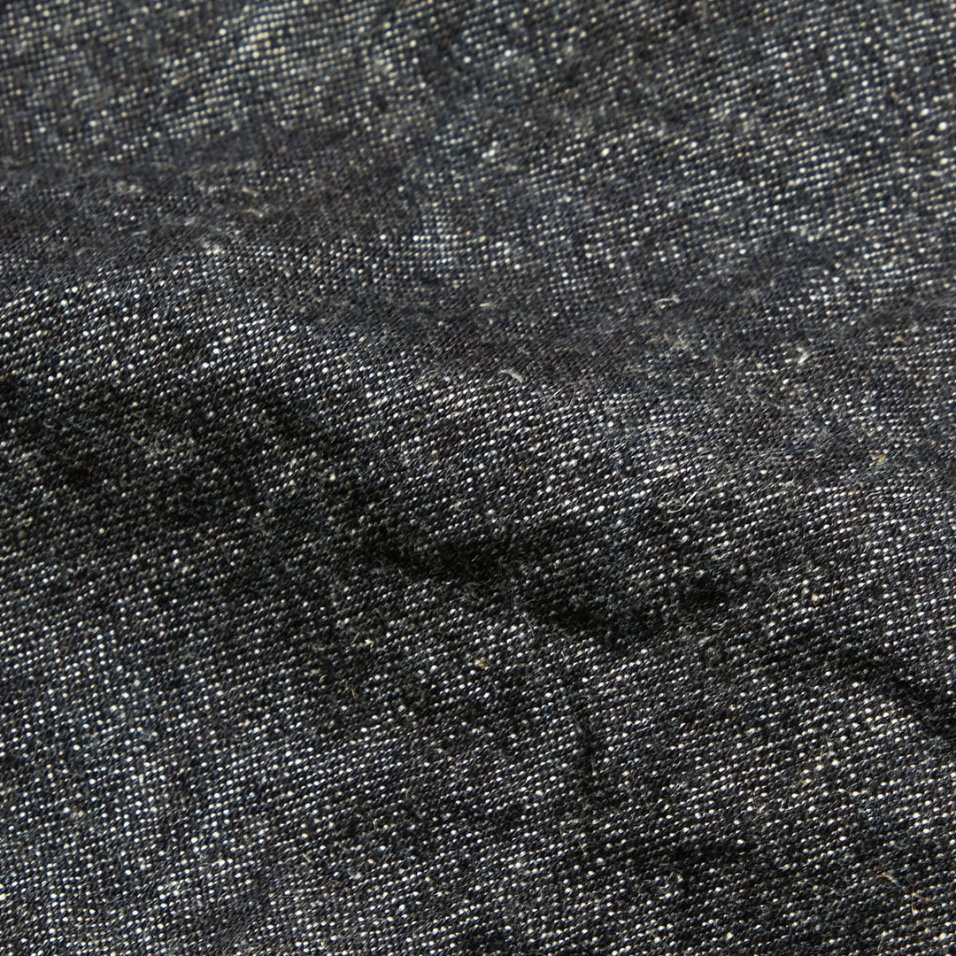 BURGUS PLUS - Lot.402Z - Military Trousers - Indigo Linen / Cotton Selvedge Denim - 402Z-11-ND