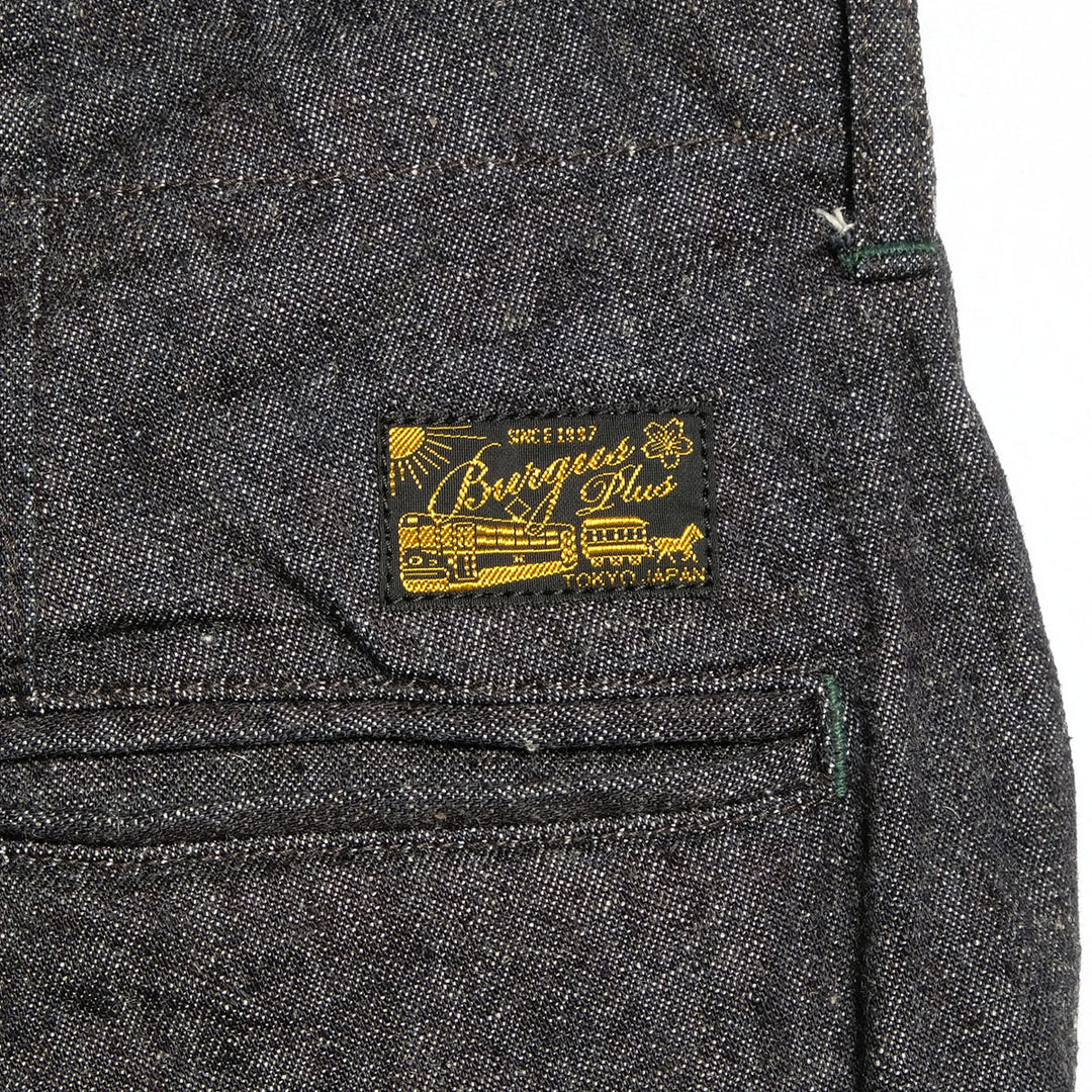 BURGUS PLUS - Lot.402Z - Military Trousers - Indigo Linen / Cotton Selvedge Denim - 402Z-11-ND