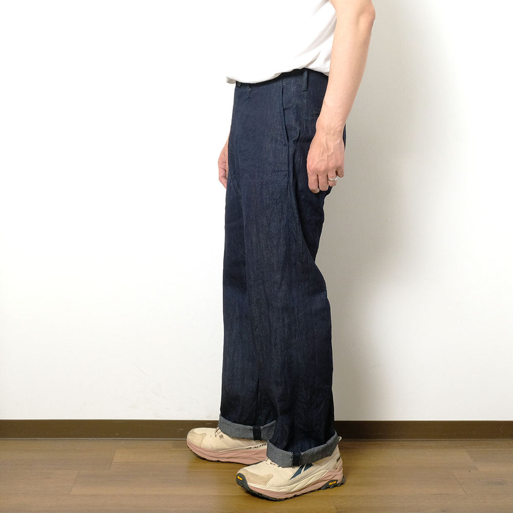 BURGUS PLUS - Lot.402Z - Military Trousers - Ice Cotton Denim - 402Z-14
