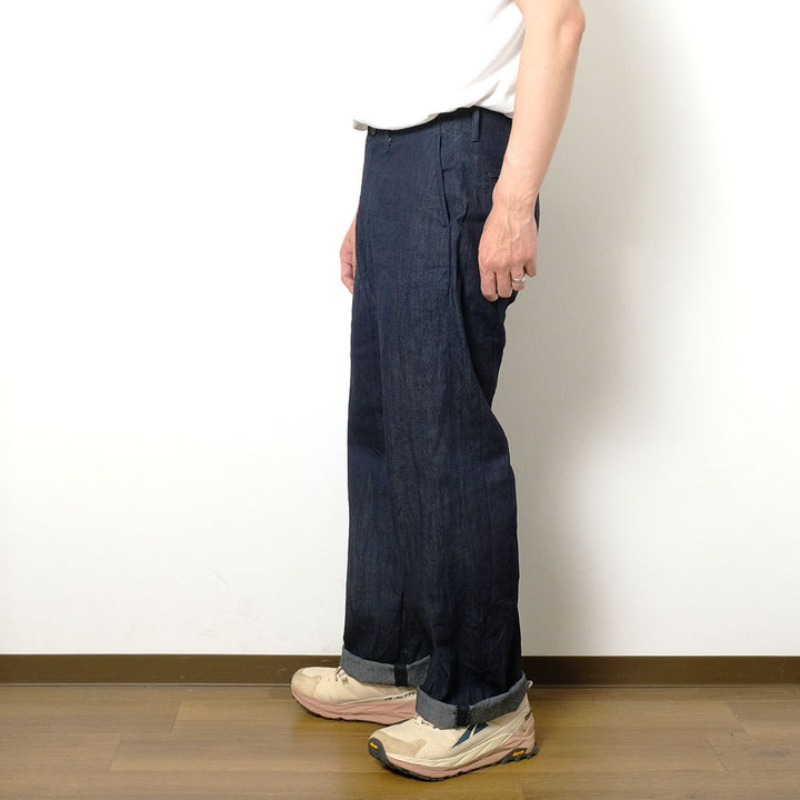 BURGUS PLUS - Lot.402Z - Military Trousers - Ice Cotton Denim - 402Z-14