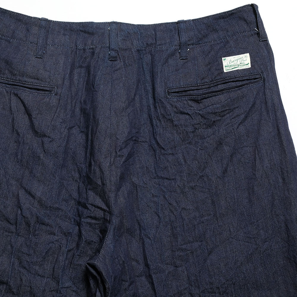 BURGUS PLUS - Lot.402Z - Military Trousers - Ice Cotton Denim - 402Z-14