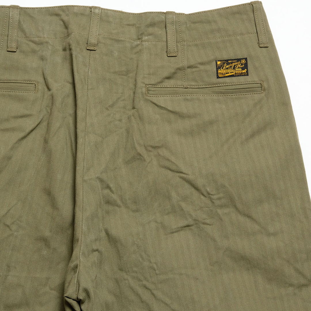 BURGUS PLUS - Lot.402Z - Military Trousers - Herringbone - 402Z-33